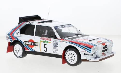 Lancia Delta#5 San Remo`86 18 S4 with extra lights, M.Biasion/T. Siviero 1:18
