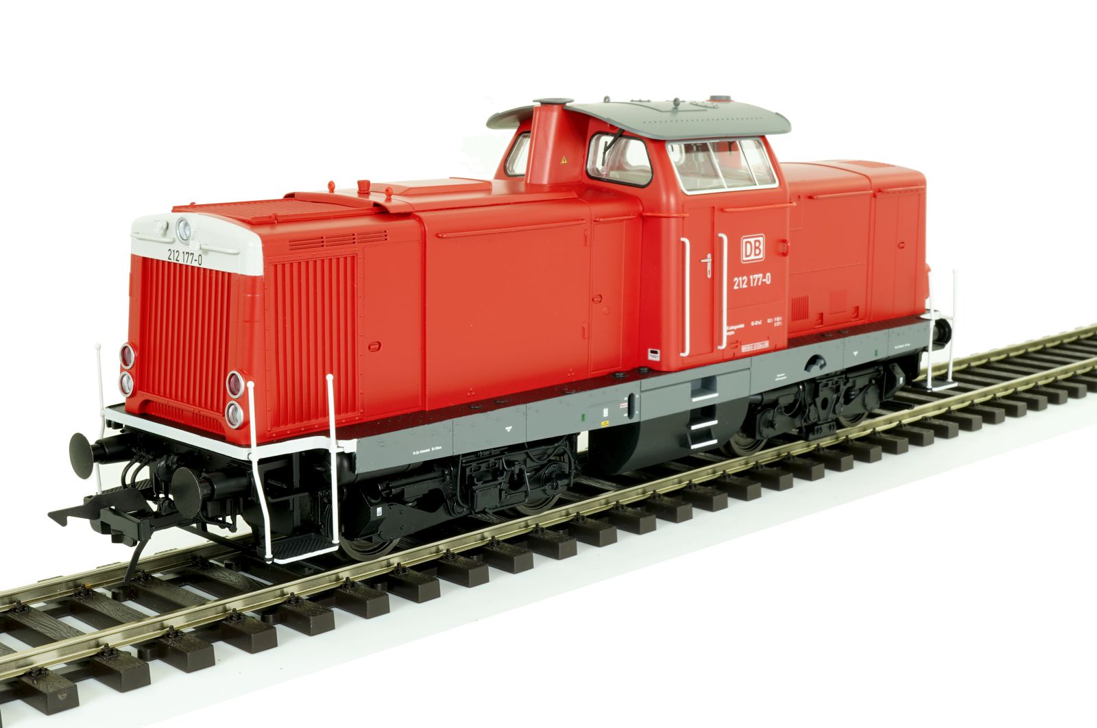 DB Diesellok BR 212 rot Ep4 Betr.-Nr.: 212 177-0, DB, GB Landungsverkehr Kempten, verkehrsrot RAL 3020, ohne DB-Cargo-Schriftzug, Edition-Modell