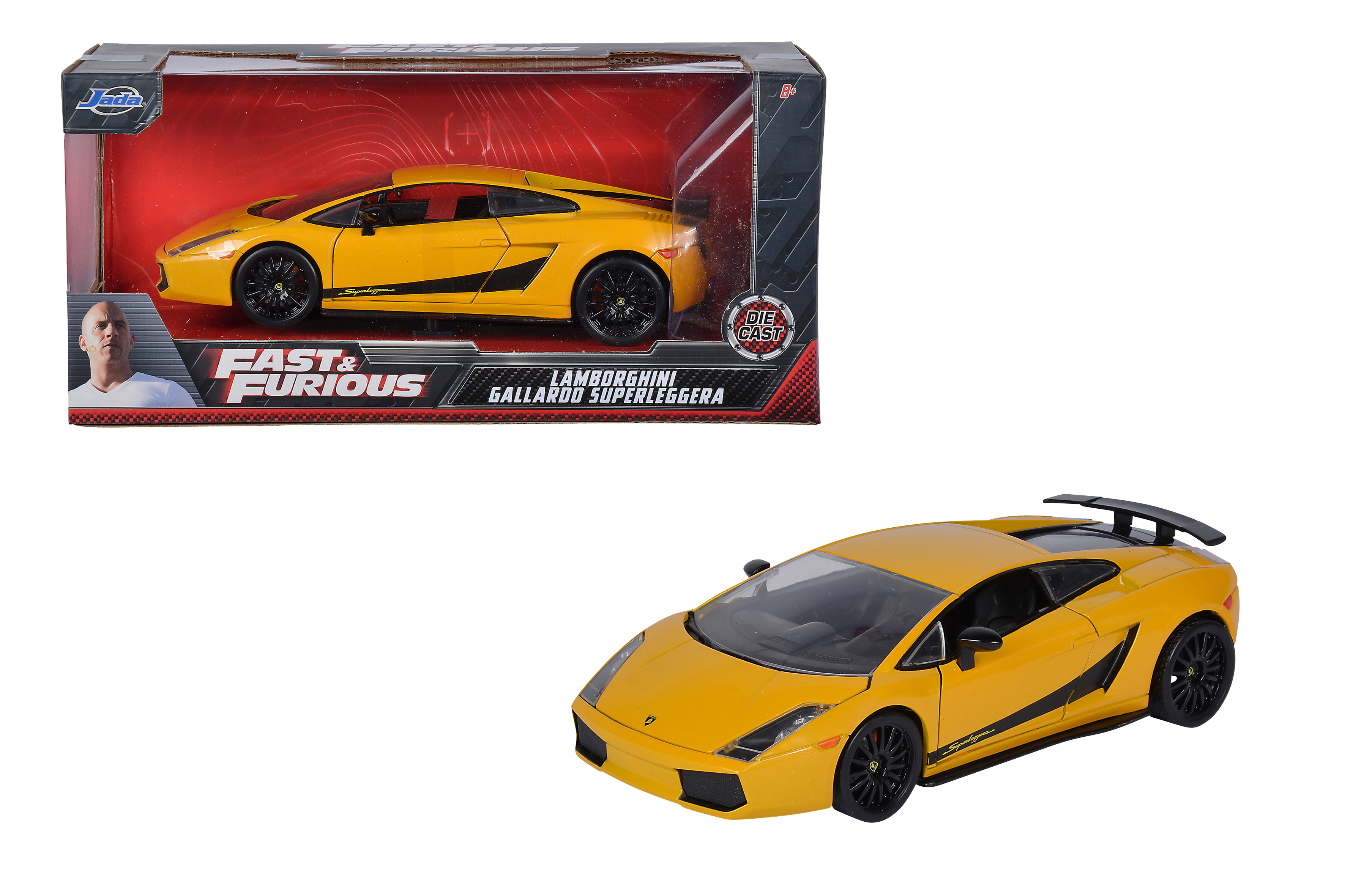 Lamborghini Gallardo F&F gelb 1:24