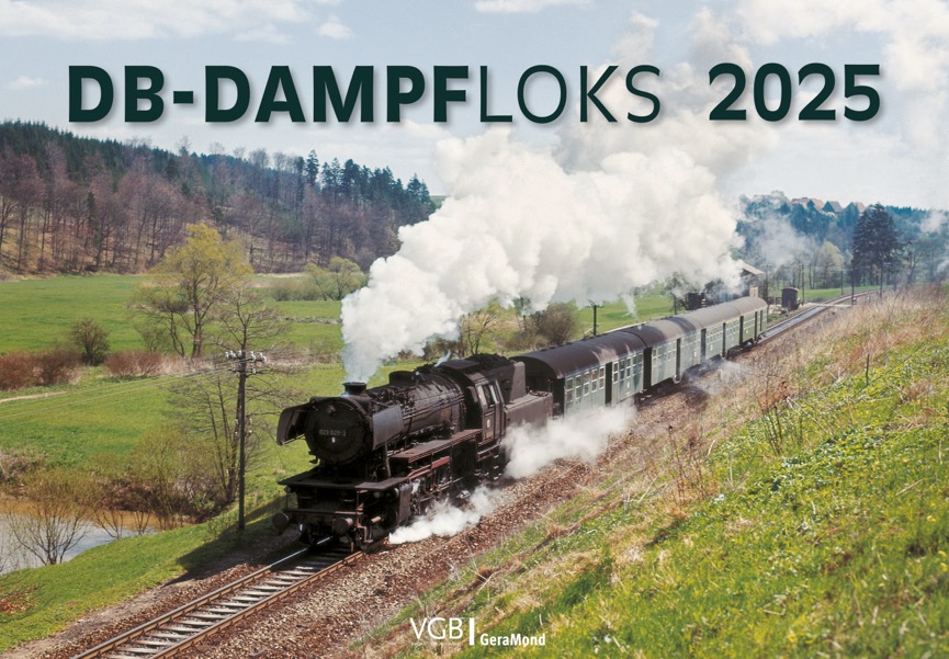 Kalender 2025 DB-Dampfloks 