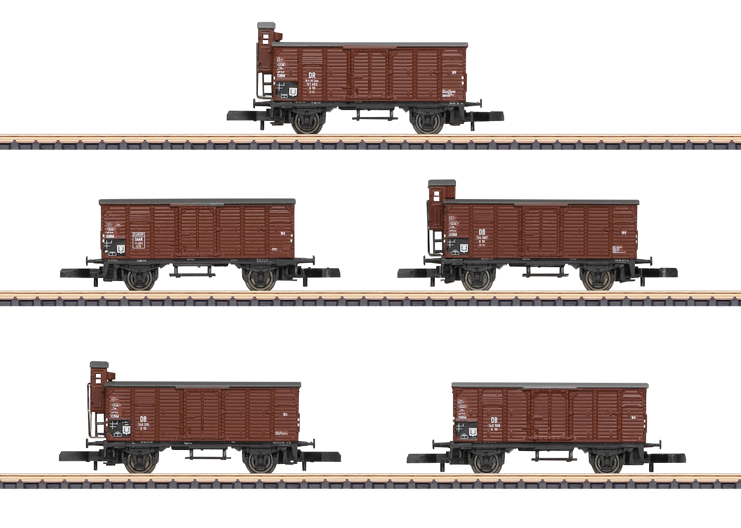 DB Güterwagen-Set G10 5tlg. Ep.III