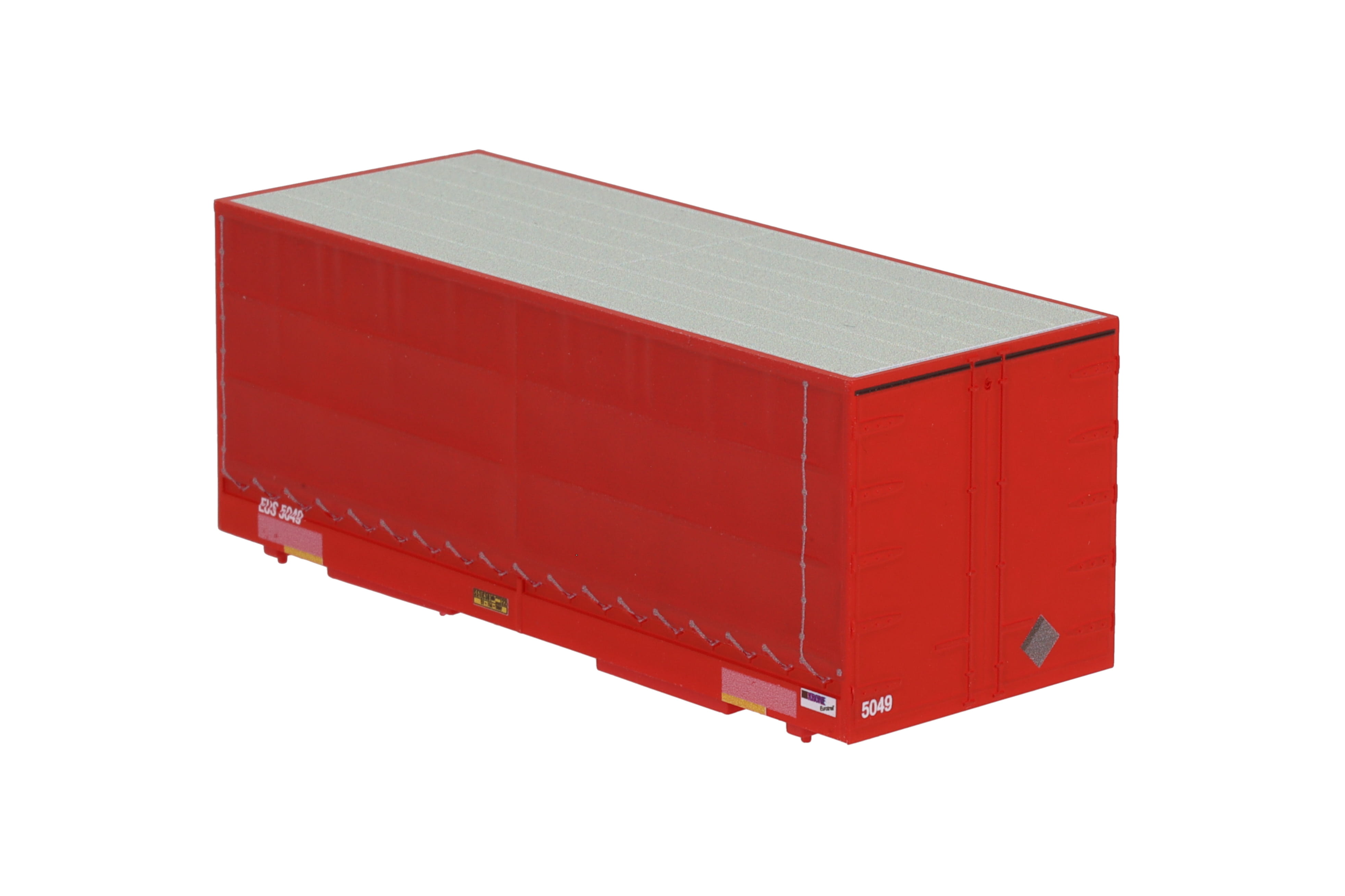 1:87 Container WB-C715 EURO- SHUTTLE, Wechselbehälter WB-C 715 PP Pritsche / Plane, Behälter-Nr: EUS 5049