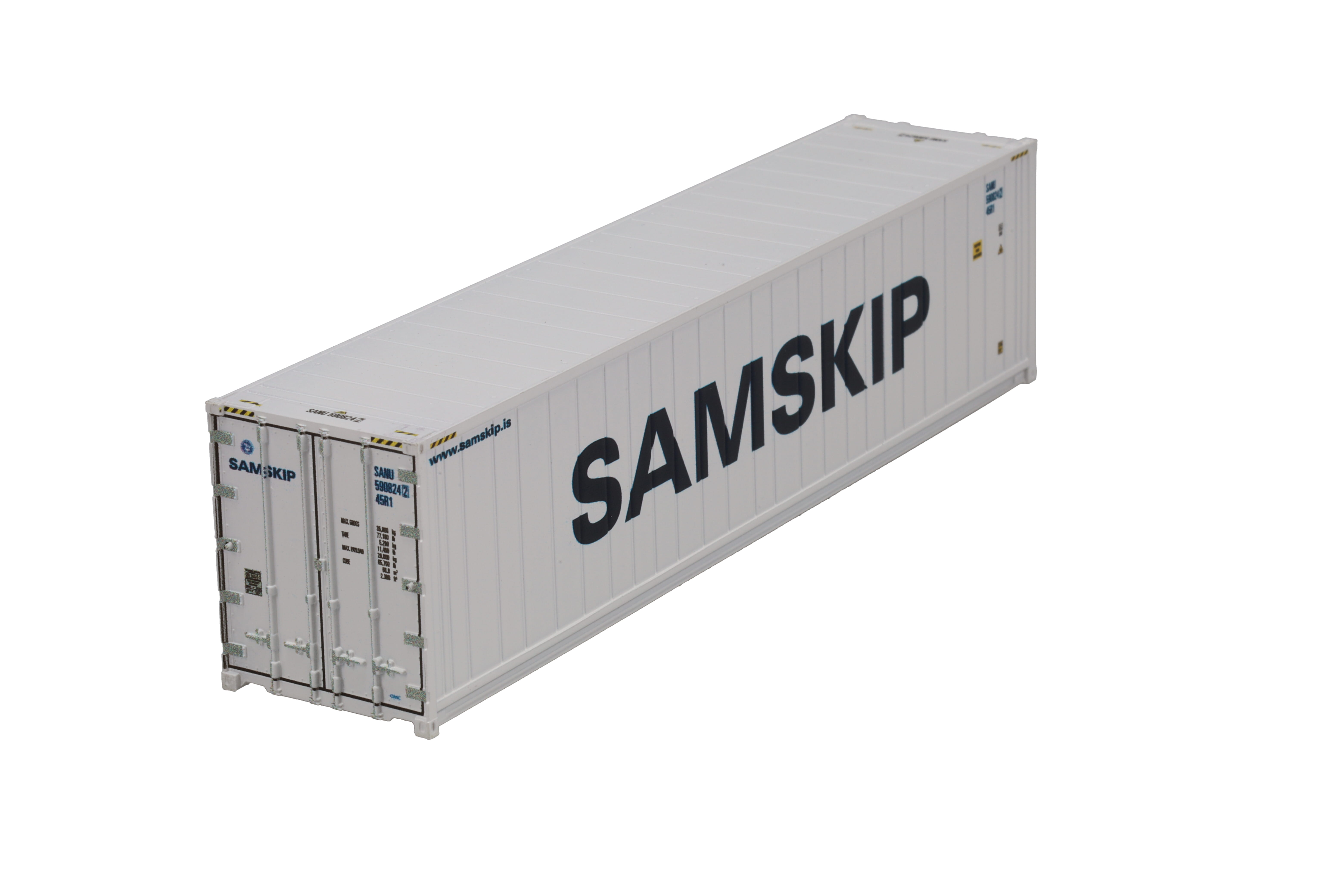 1:87 40´Reefer SAMSKIP altes Logo, Kühl-Container, ISO 45R1, # SANU 590824