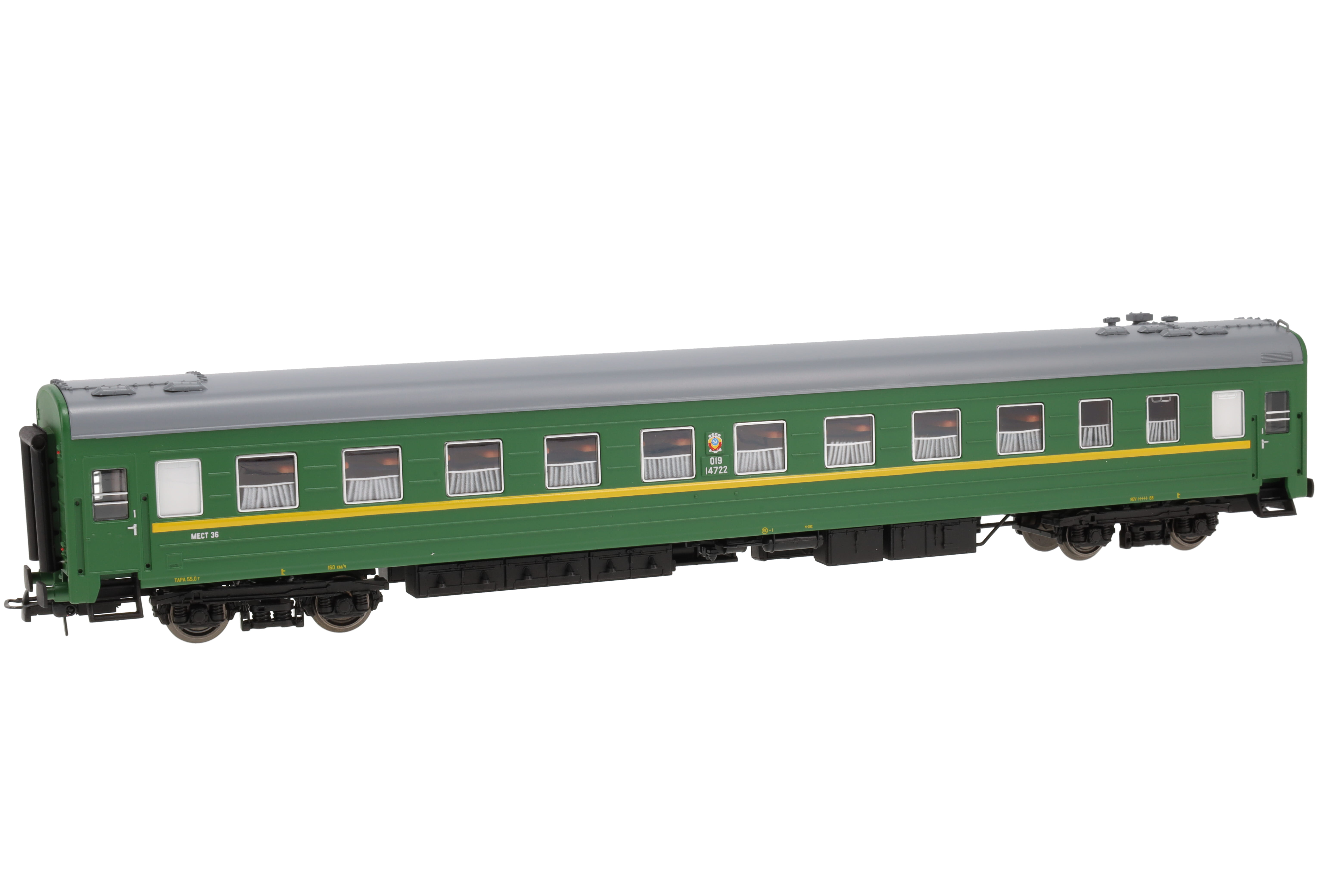 RZD Reisezugwagen grün Ep.4-5 Wagennummer 0194722