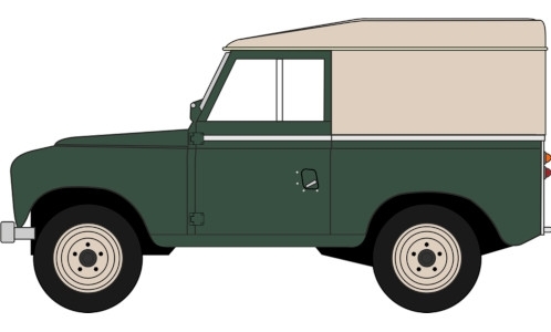 Land Rover III SWB grün 1:43 Hard Top grün-beige