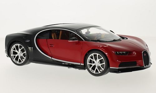 Bugatti Chiron rot/schwarz 1:18