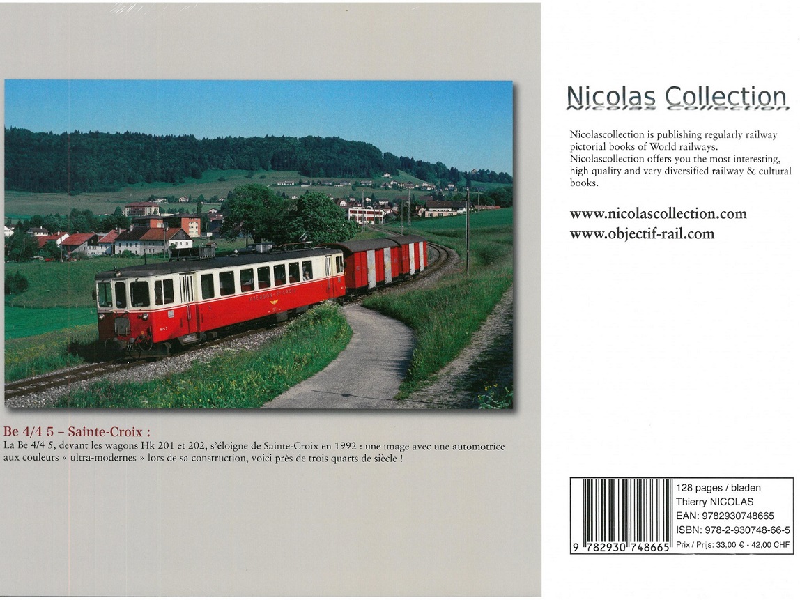B YSteC / TRAVYS Chemin de fer d´Yverdon à Sainte-Coix, Autor Nicolas MICHEL