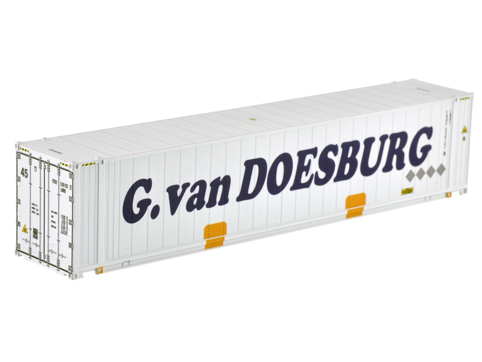 1:87 45´ Reefer VAN DOESBURG WB-A / Ct45´ (Euro) Reefer (E), "G. van Doesburg", # FDOE 530101