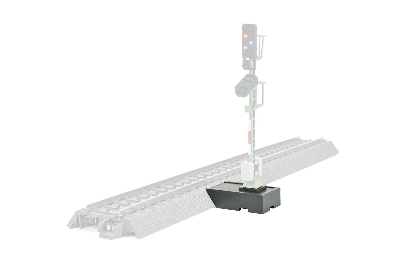 H0 Signalsockel, 2 Stück Passend für Bettungsgleise Märklin C-Gleis, Trix und Roco GEO-Line.