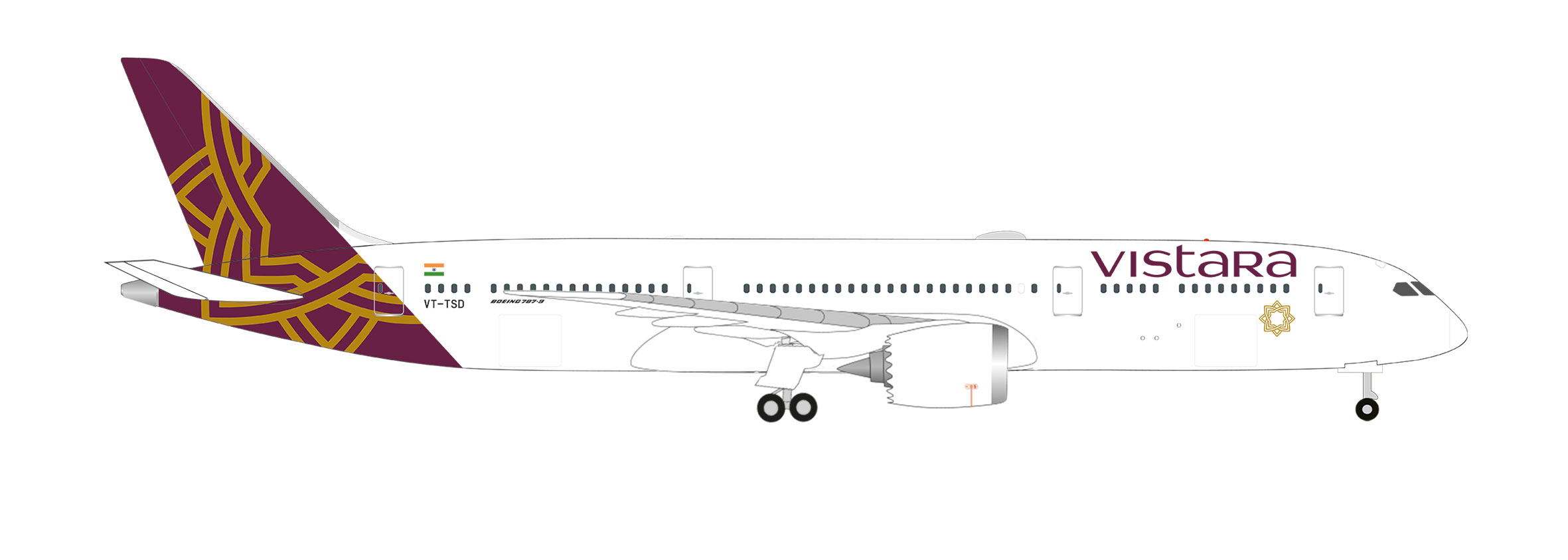 Vistara Boeing 787-9 Dreamlin 