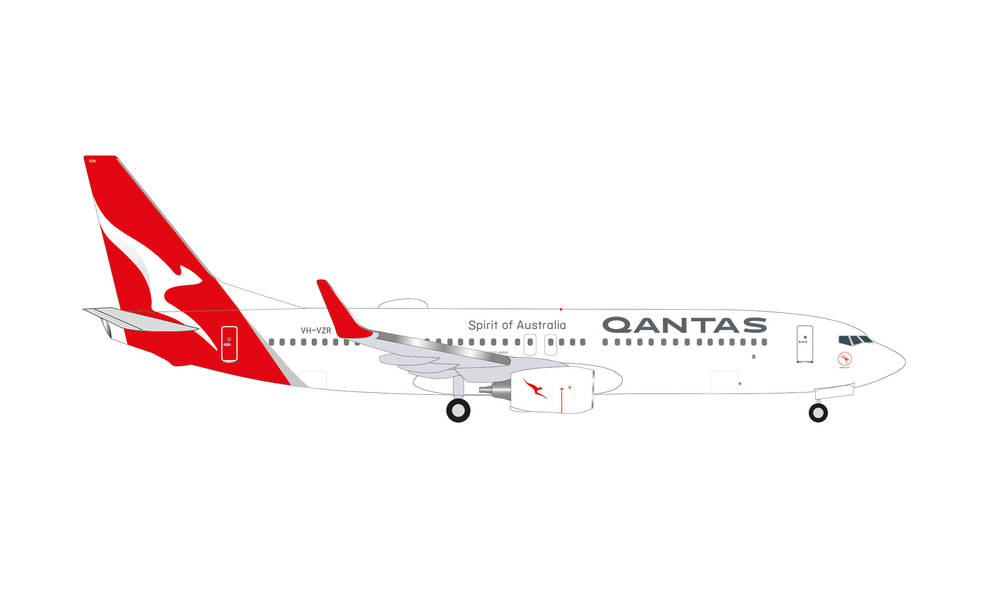 Boeing 737-800 Qantas Coral Bay 1:500
