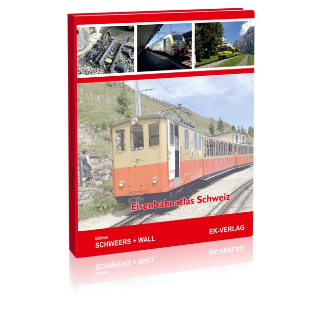 Eisenbahnatlas Schweiz 3. aktualisierte Auflage 2023, ISBN 978-3-8446-6441-6