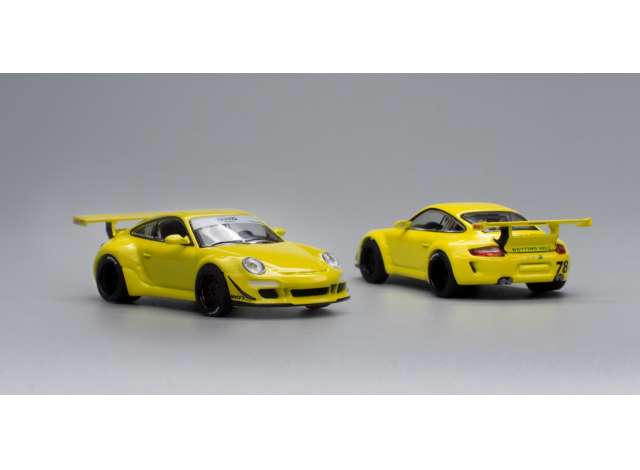 Porsche RWB 997 gelb 1:64