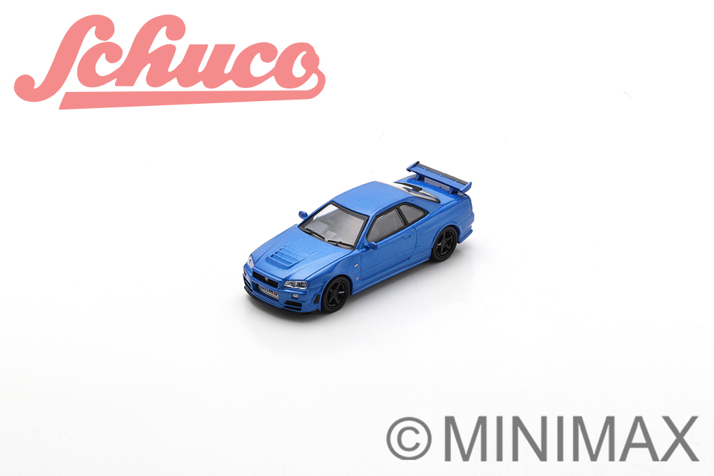 Nismo R34 GT-R blau 1:64 