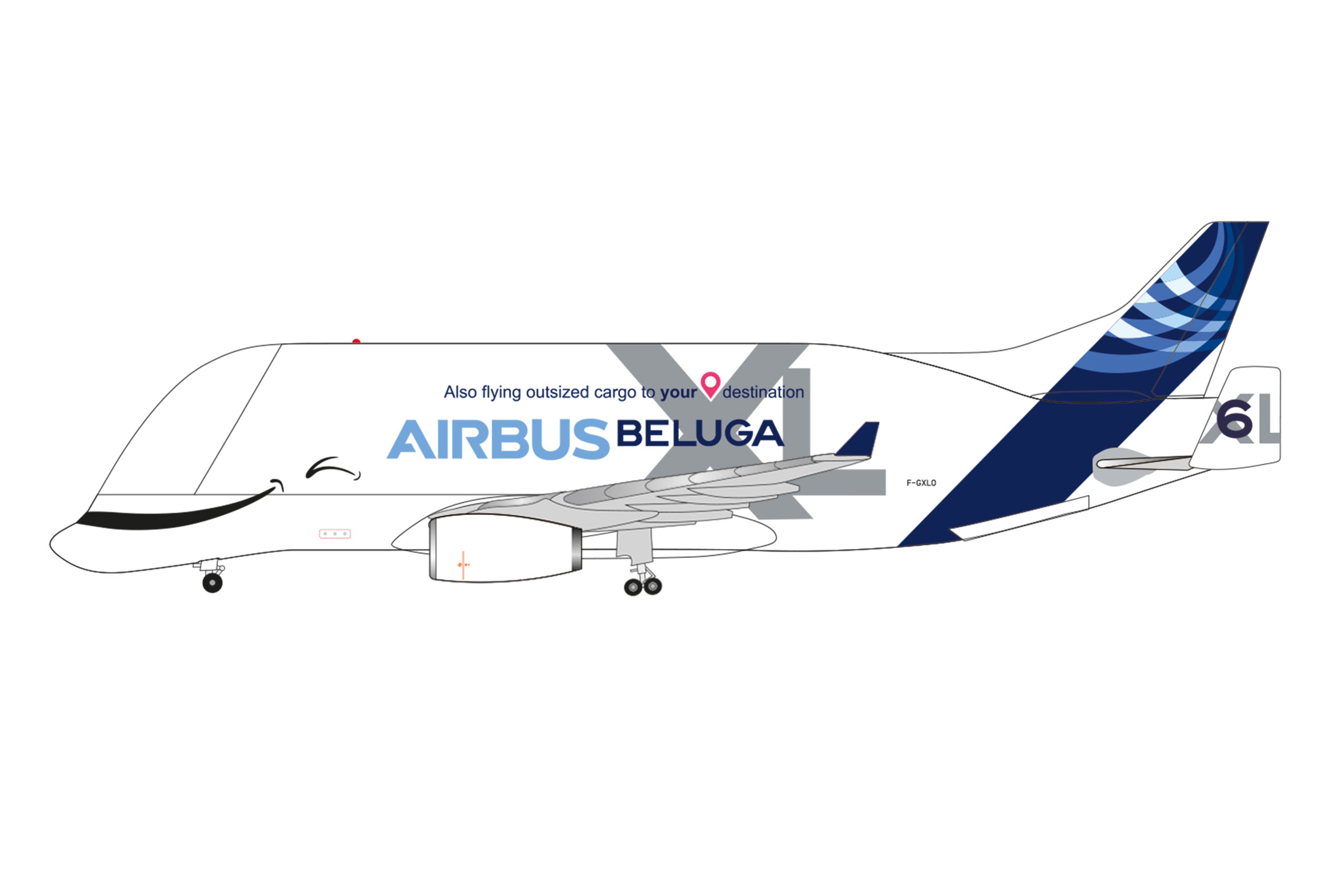 Airbus Beluga XL #6 1:500