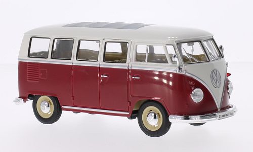 VW T1 Bus ´1963 rot/weiß 1:24 