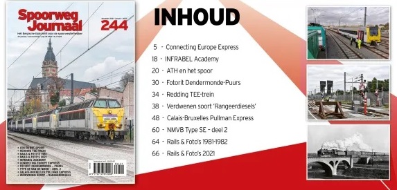 Spoorweg Journal 244 Het Belgisch Tijdschrift voor de spoorwegliefhebber - niederländische/flämische Ausgabe