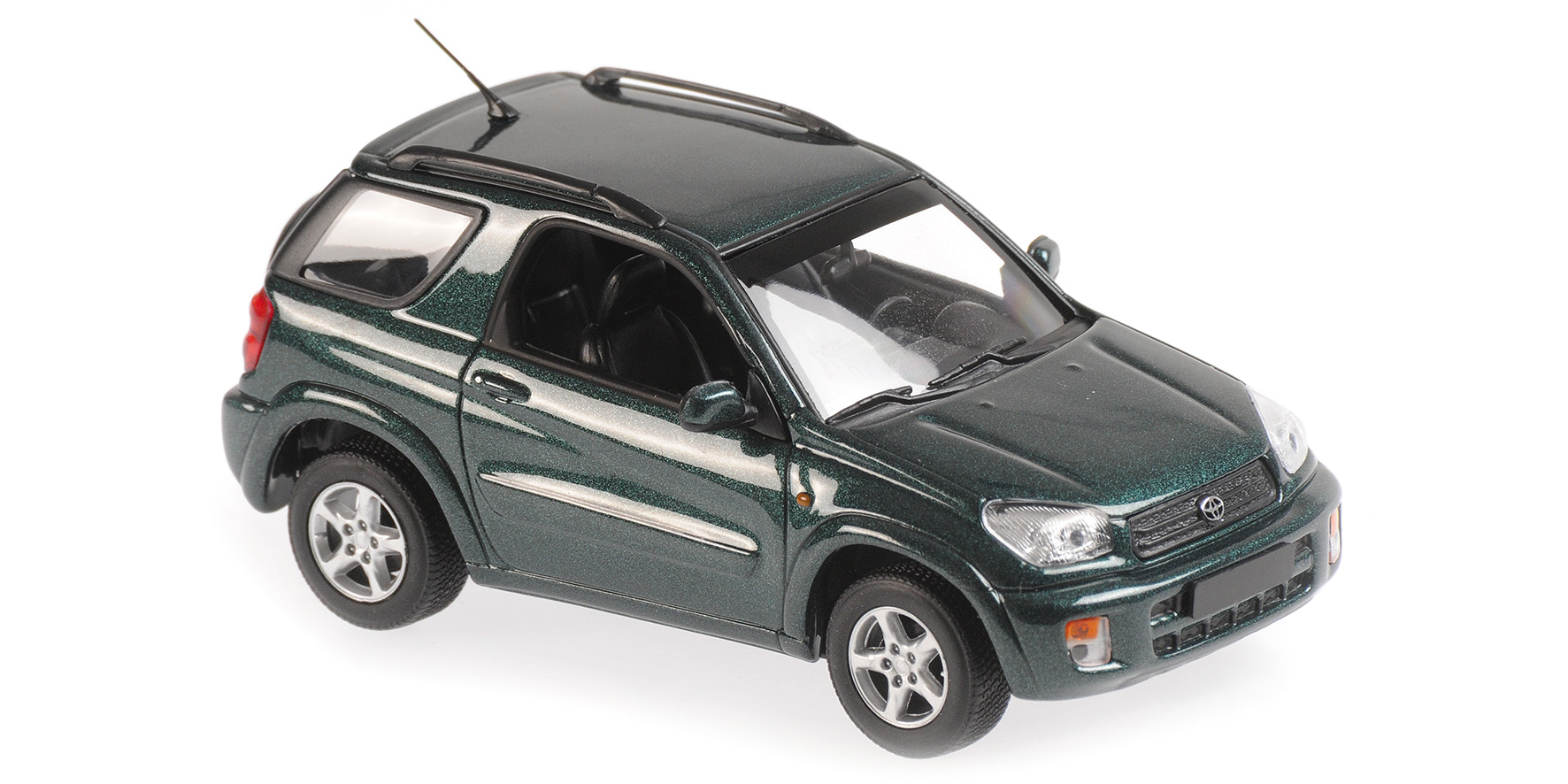 Toyota RAV4`2000 grün 1:43 dunkelgrün matallic Maxichamps