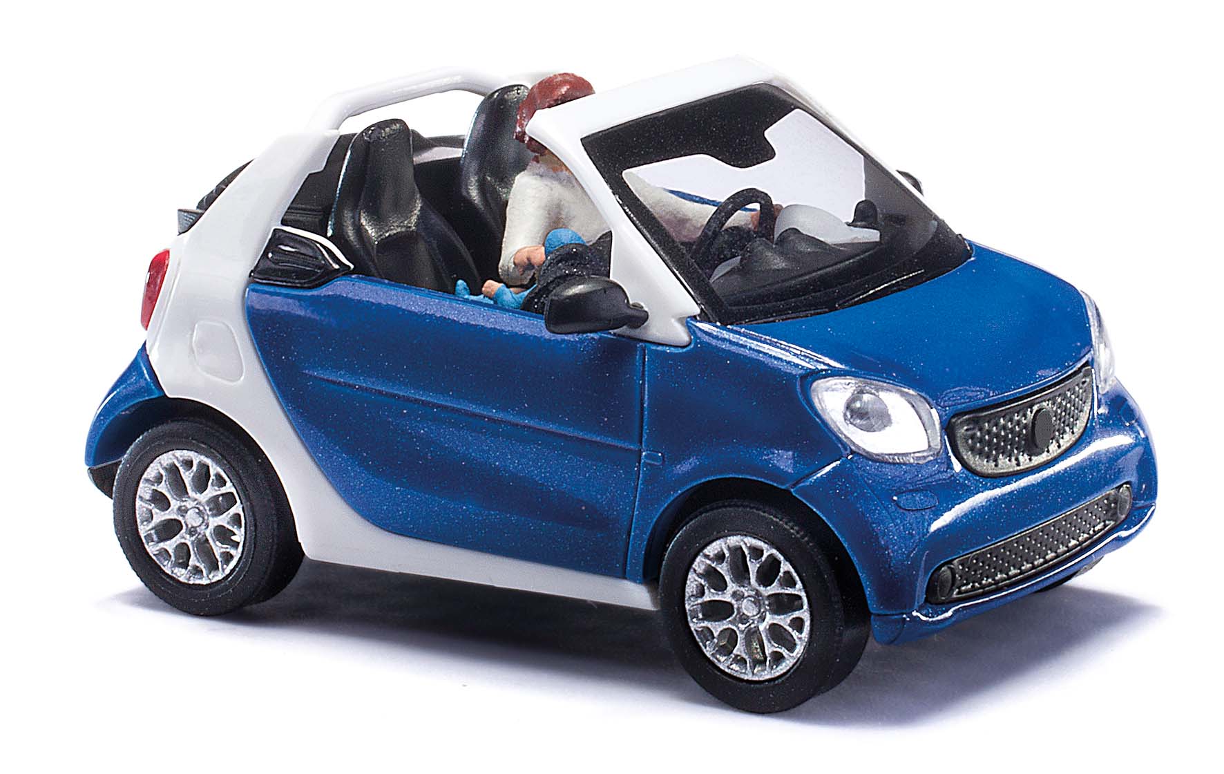 Smart Fortwo Cabrio Mit FAhrerin Kindersitz und Baby Baujahr 2015
