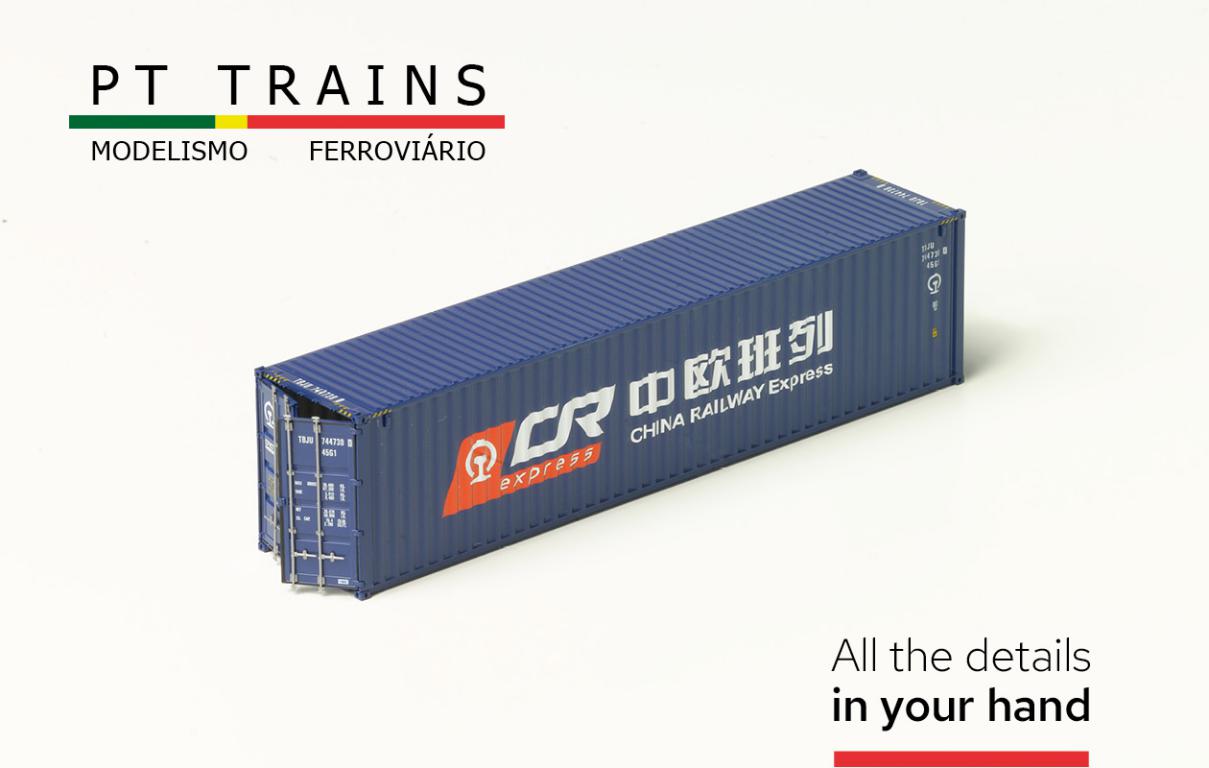 1:87 40´ HC Container CR Expr "Silk Road", China Railway Express, Behälternummer TBJU 744730 0